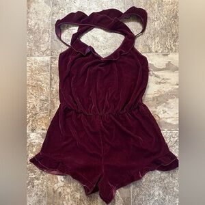 BS velvet sleep romper